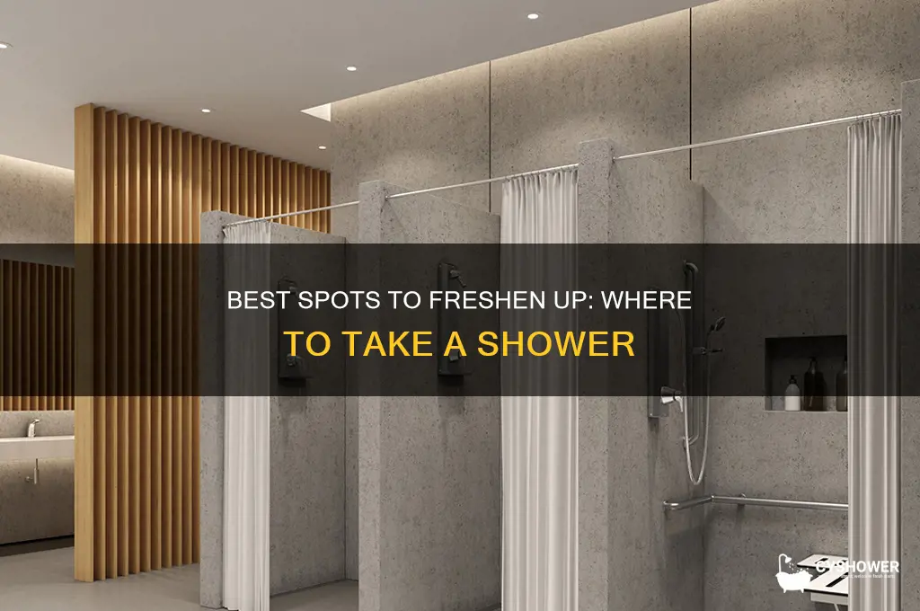 where to take a shower