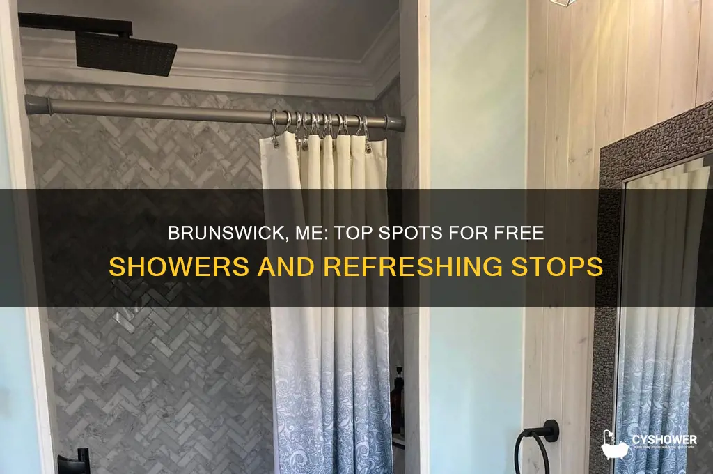 where to take free shower in brunswick me