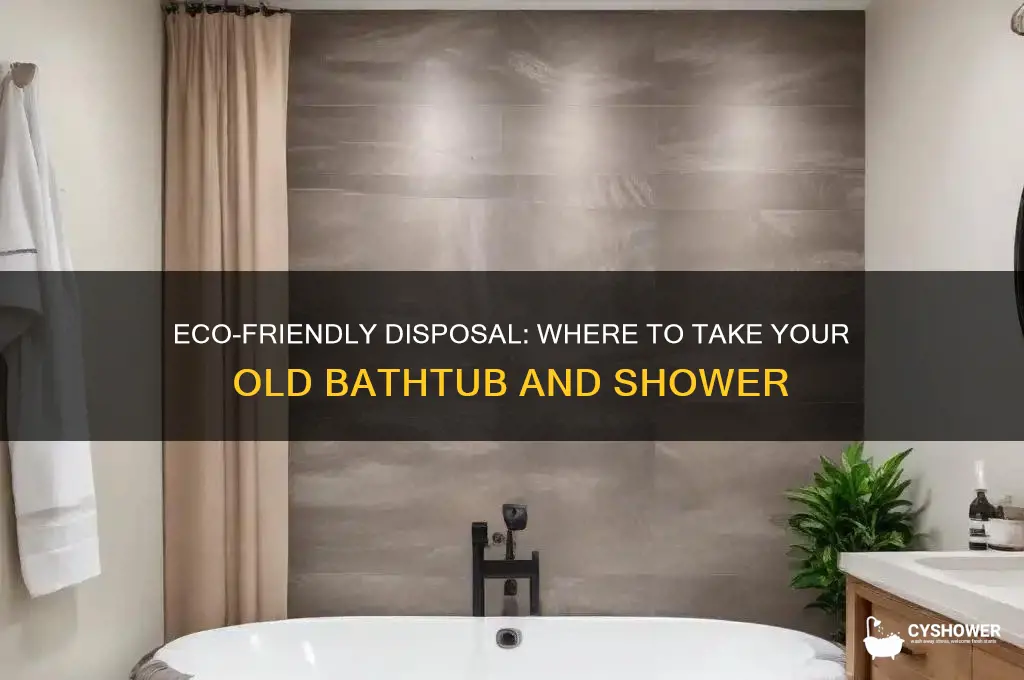 where to take old bath tub and shower
