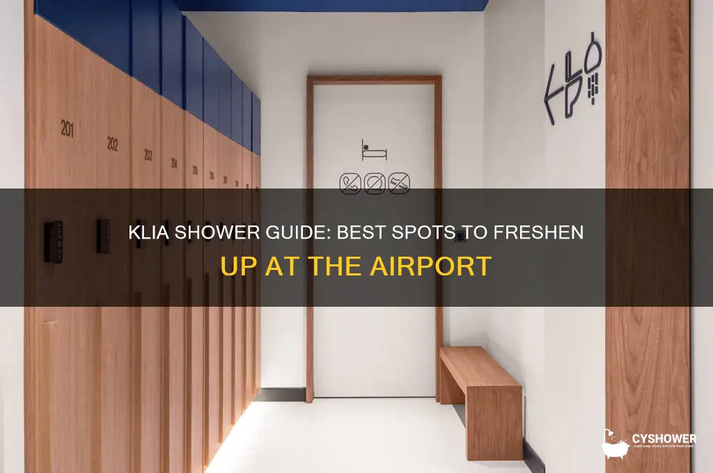 where to take shower in klia