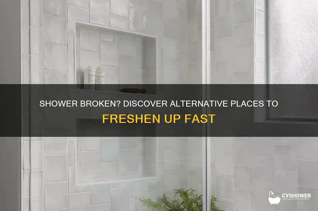 where to take shower when shower is broken