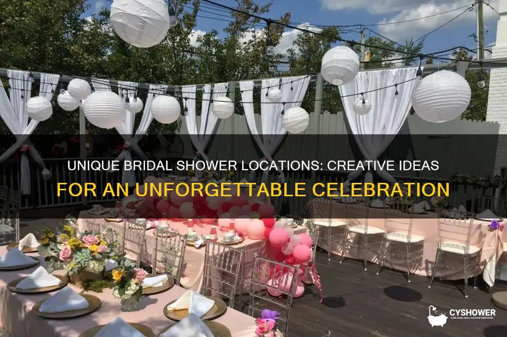 where to throw a bridal shower