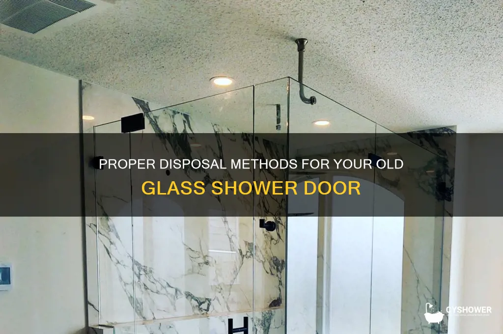 where to throw away glass shower door