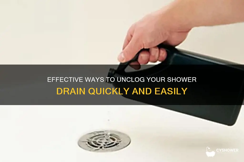 where to unclog shower drain