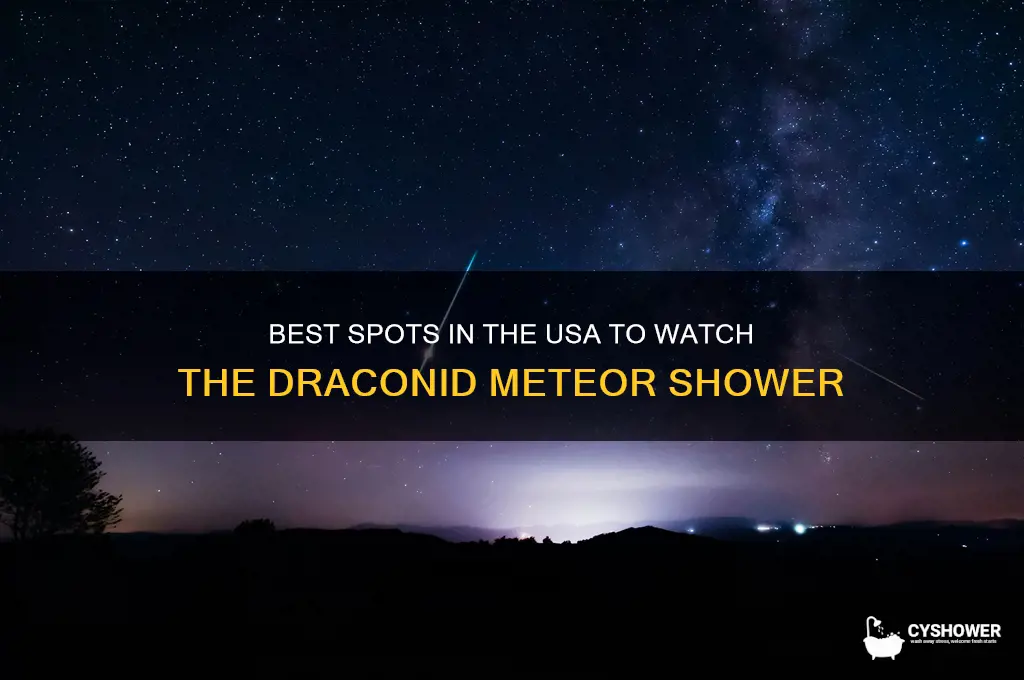 where to watch draconid meteor shower in usa