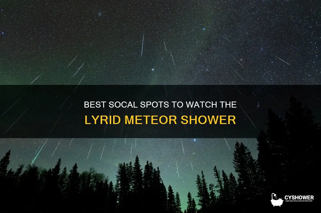 where to watch lyrid meteor shower in socal