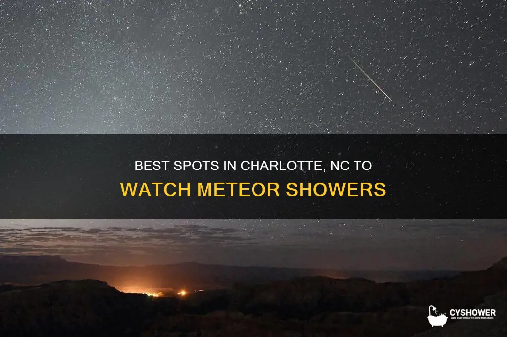 where to watch meteor shower in charlotte nc