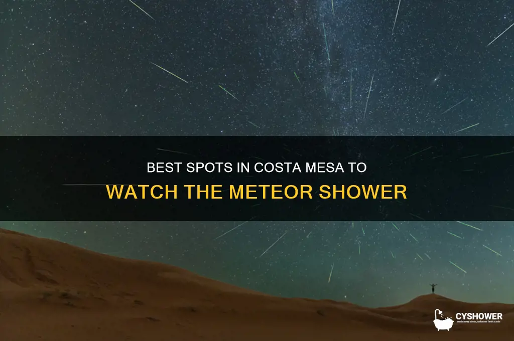 where to watch meteor shower in costa mesa