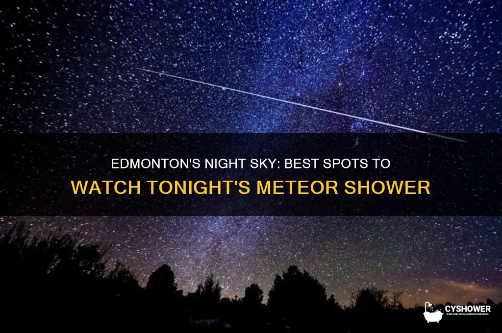where to watch meteor shower tonight edmonton