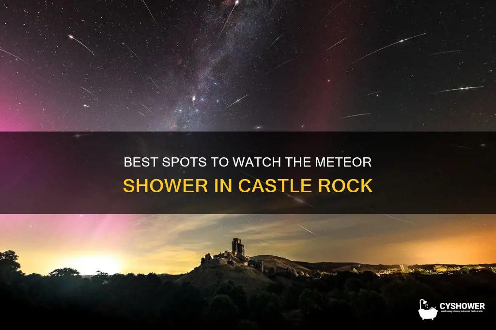 where to watch the meteor shower castle rock