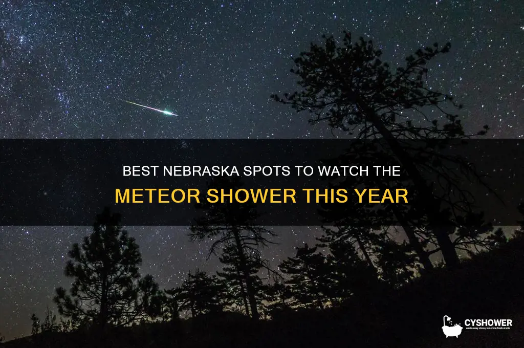 where to watch the meteor shower in nebraska