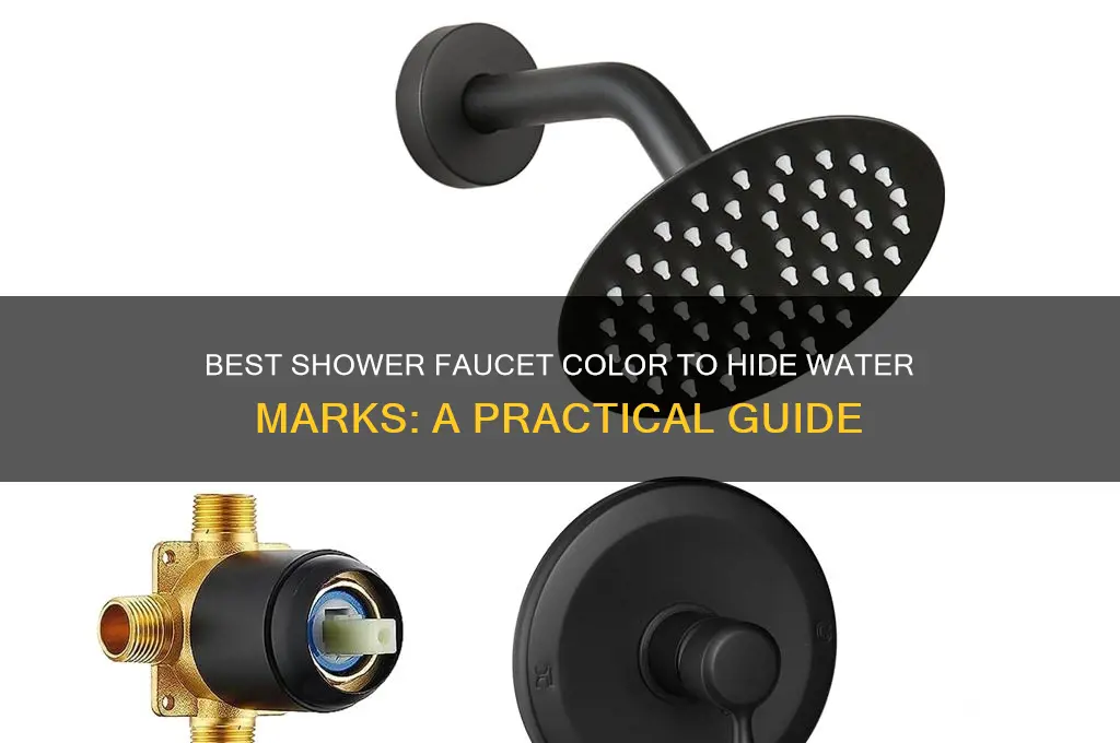 which color shower faucet doesnt show water marks