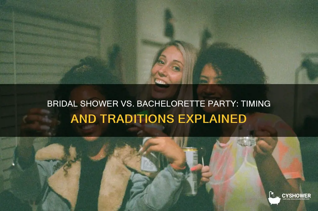 which comes first bridal shower or bachelorette