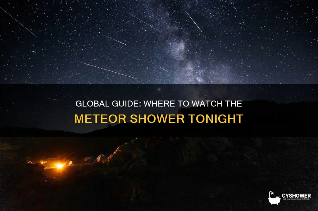 which countries can see the meteor shower