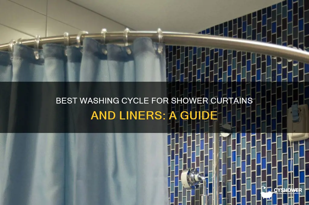 which cycle to wash shower curtain and liner