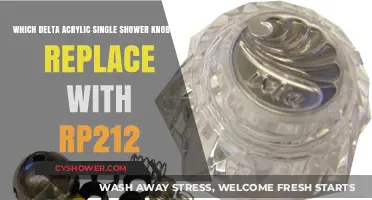 Upgrade Your Shower: Replace Old Knobs with RP212 Delta Acrylic