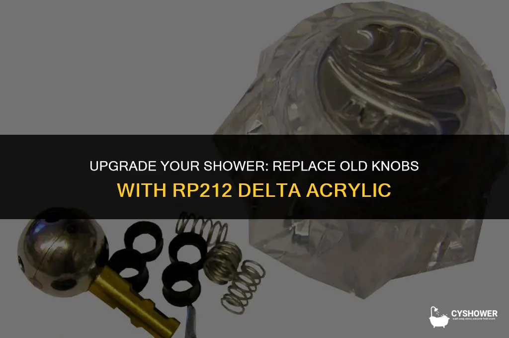 which delta acrylic single shower knob can replace with rp212