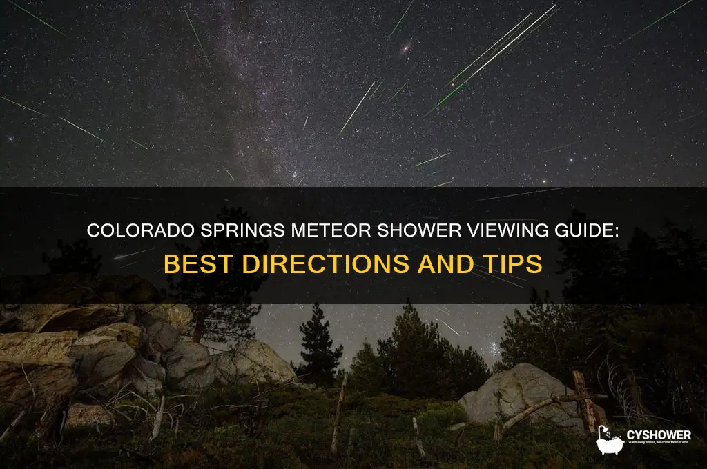 which direction is meteor shower colorado springs