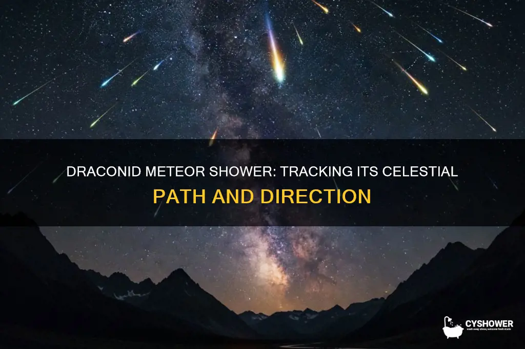 which direction is the draconid meteor shower