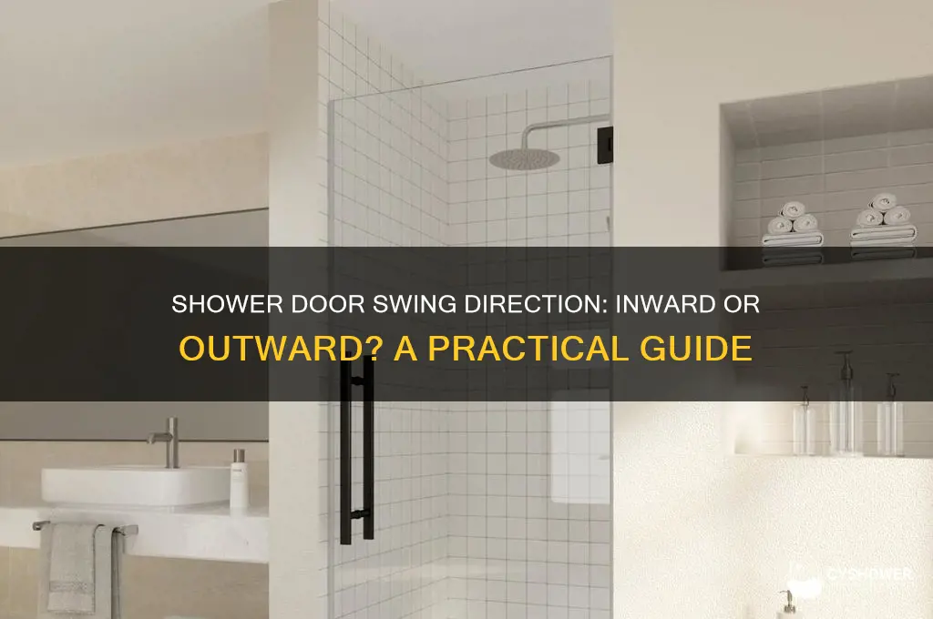 which direction should a shower door open