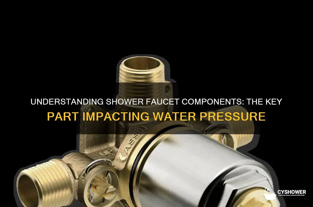 which exact part of a shower faucet affects water pressure