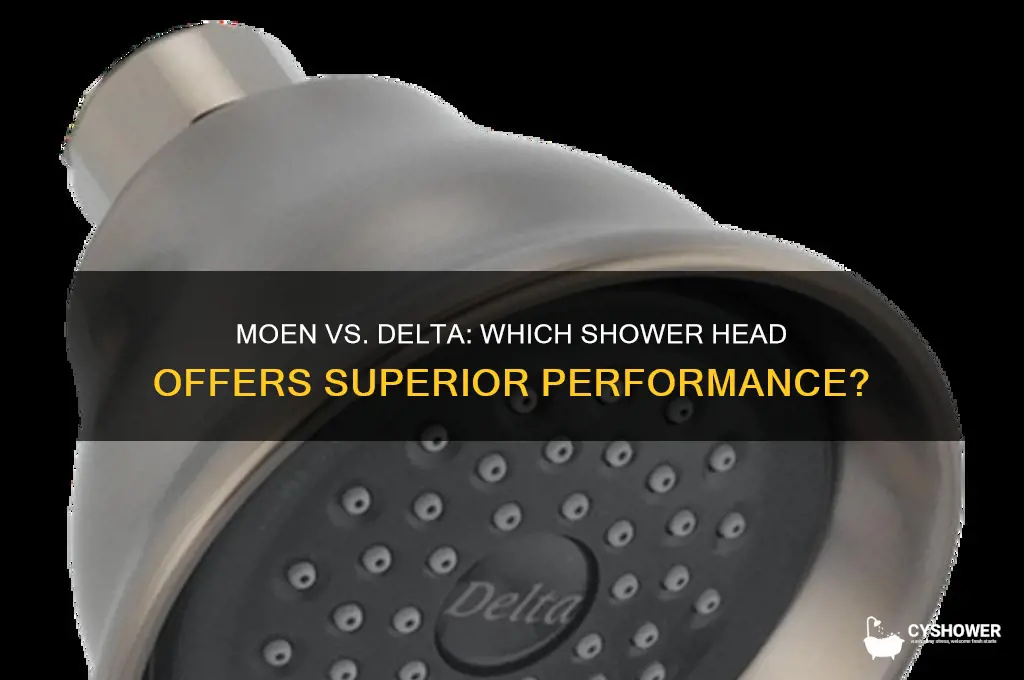 which is better moen or delta shower heads