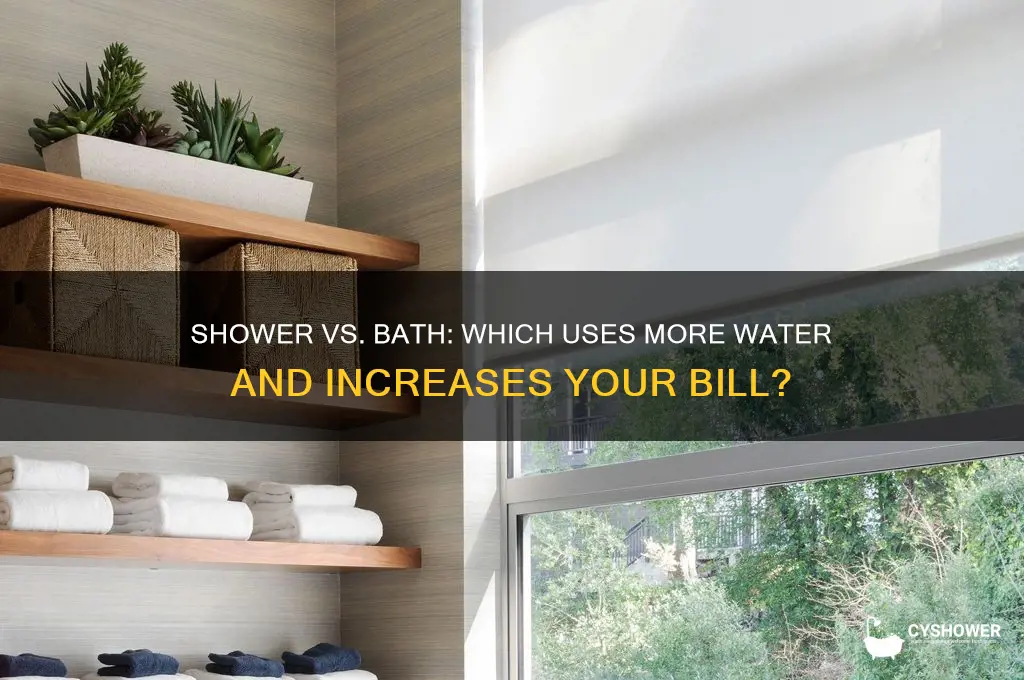 which one runs the water bill up shower or nath
