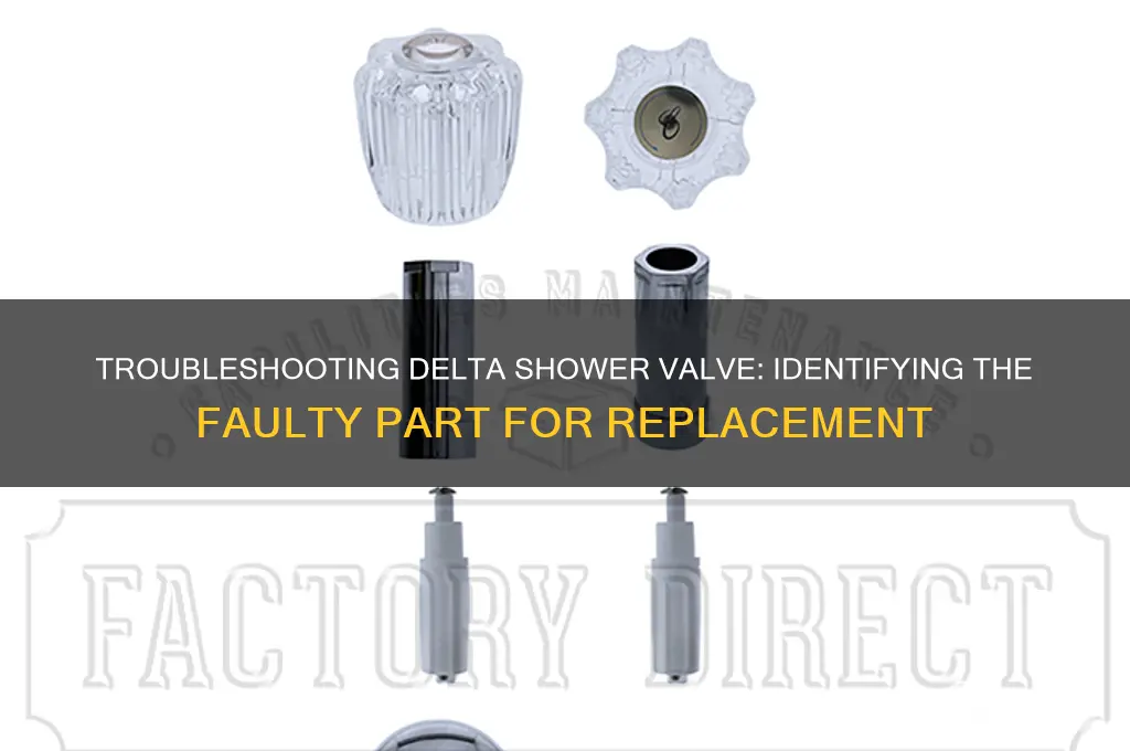 which part needs replaced on delta shower valve