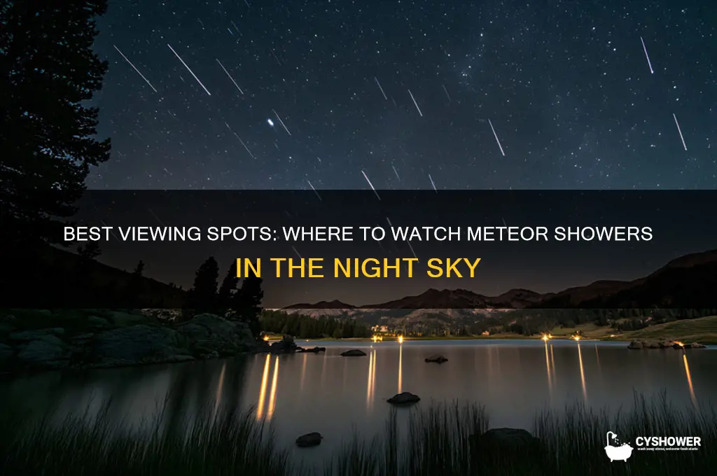 which part of sky for meteor shower