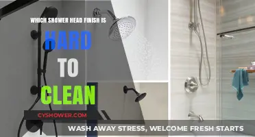Which Shower Head Finish Requires the Most Cleaning Effort?