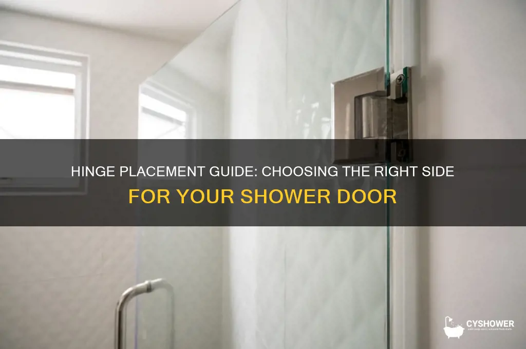 which side should i hinge my shower door