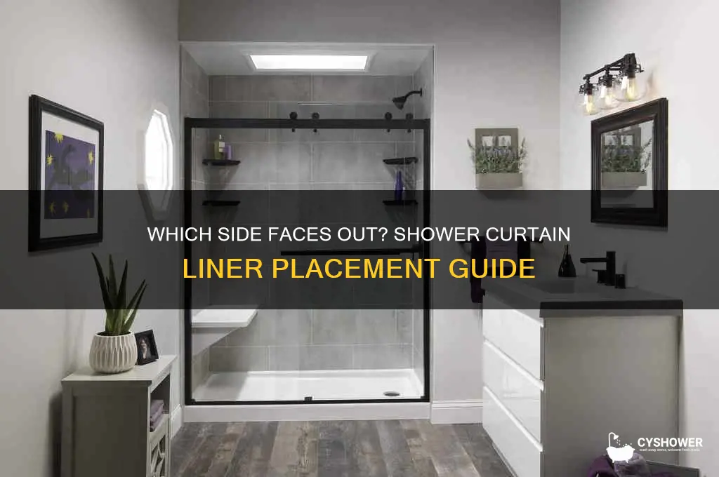 which side shower curtain liner