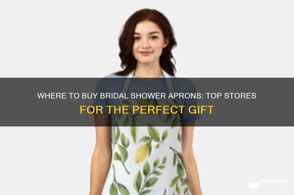 which store sells apron for bridal shower