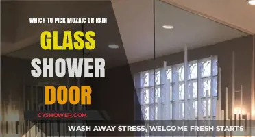 Mosaic vs. Rain Glass Shower Doors: Choosing the Perfect Style