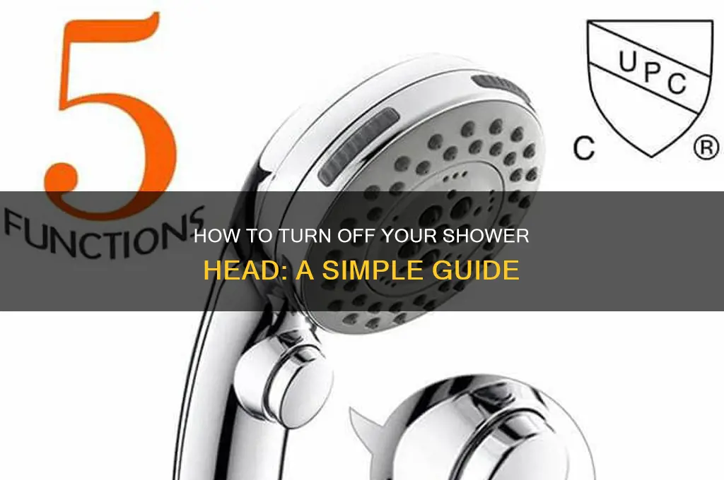 which wag to turn a shower head off