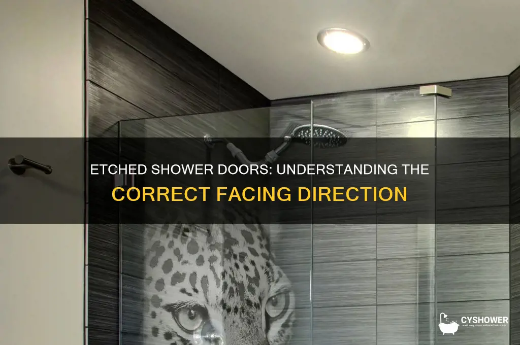 which way do etched shower doors face