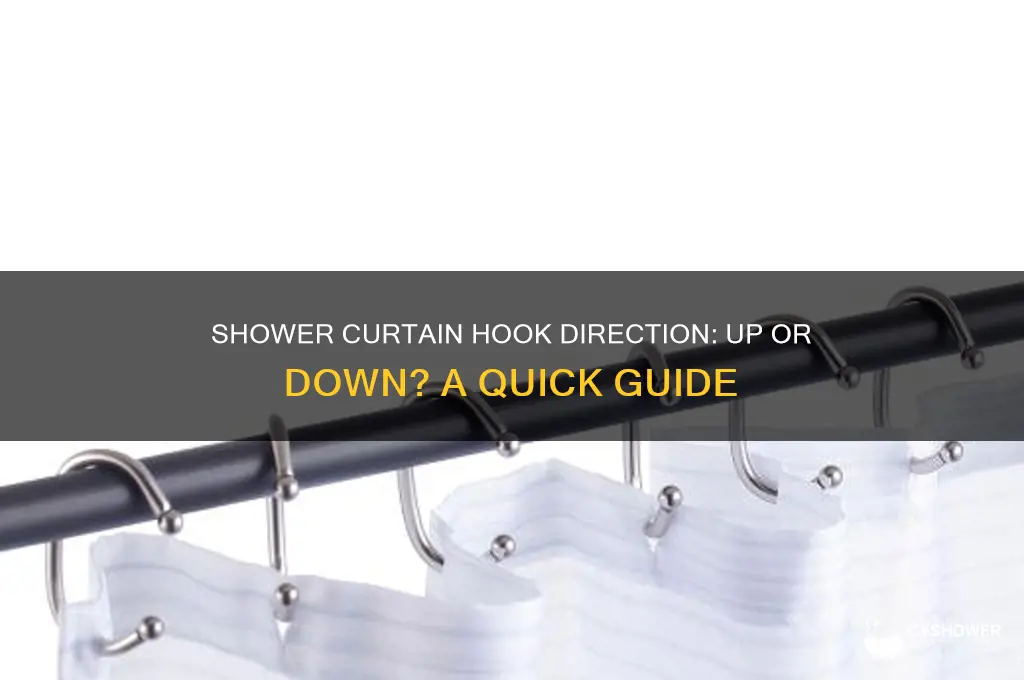 which way do hooks go when installing a shower curtain