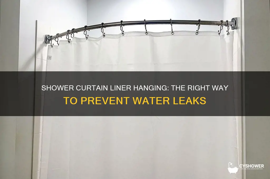 which way do you hang a shower curtain liner