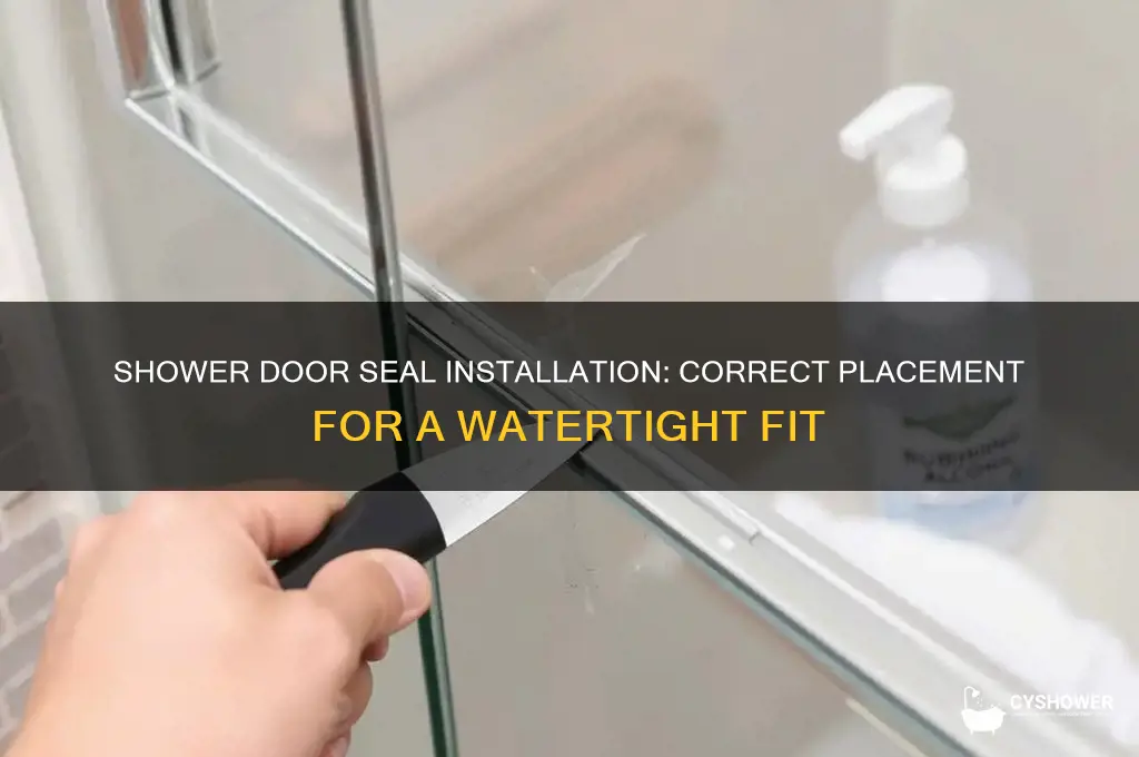 which way does shower door seal go