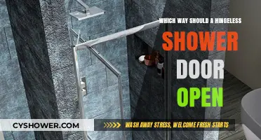 Hingeless Shower Door Direction: Inward or Outward Swing Guide
