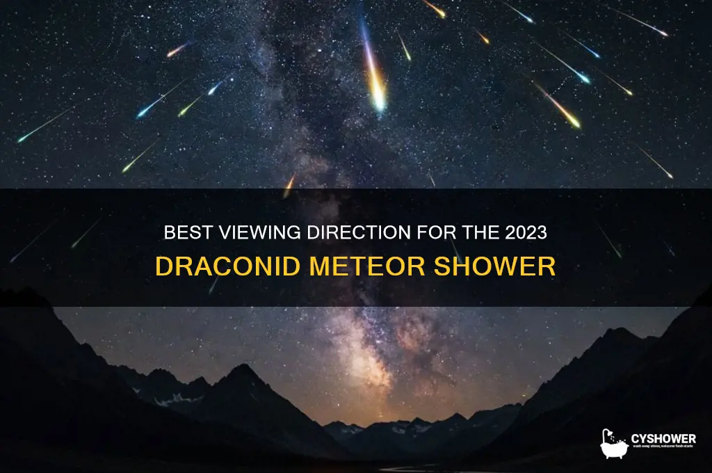 which way to look too see the draconid meteor shower