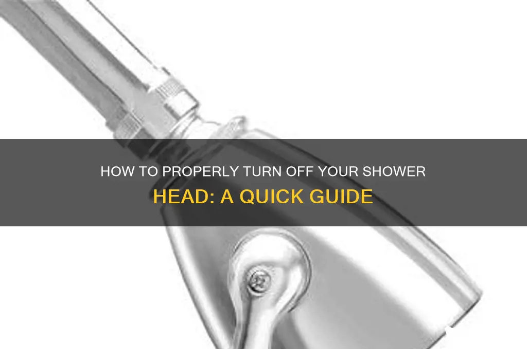 which way to turn a shower head off