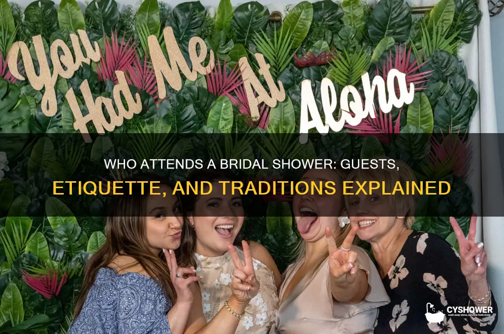 who all attends bridal shower