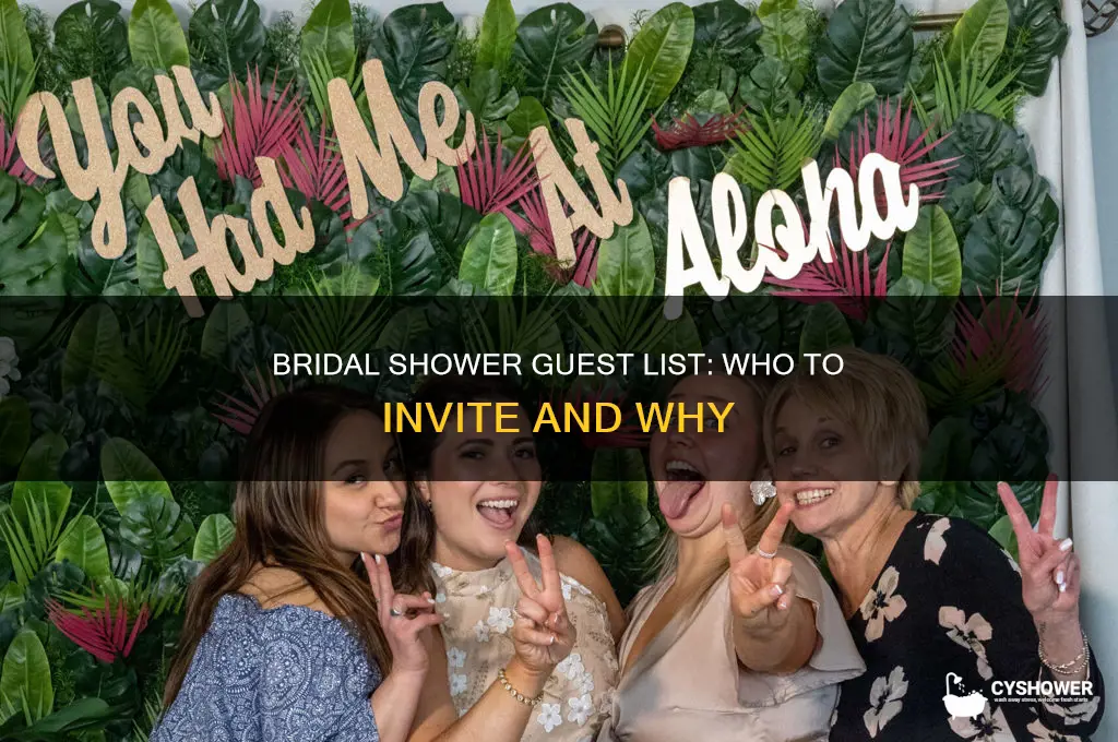 who all do you invite to a bridal shower