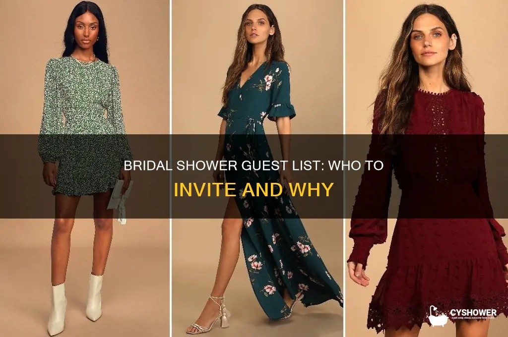 who all gets invited to the bridal shower
