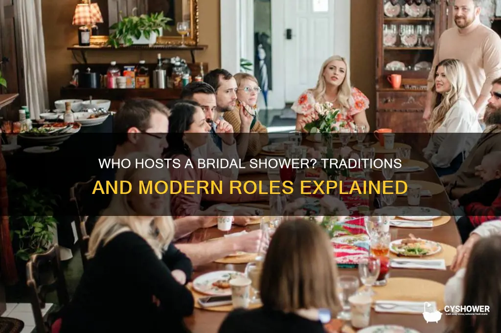 who all hosts a bridal shower for the bride