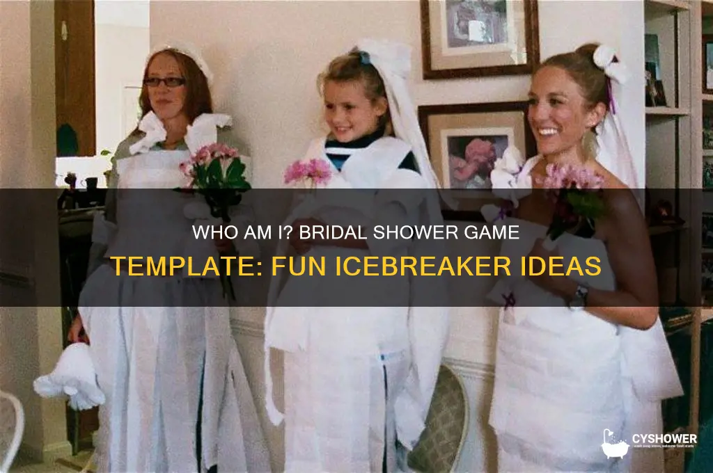 who am i bridal shower game template