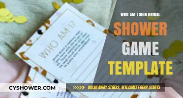Who Am I? Bridal Shower Game Template: Fun Icebreaker Ideas
