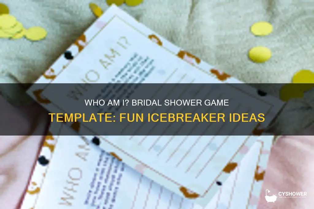 who am i sign bridal shower game template