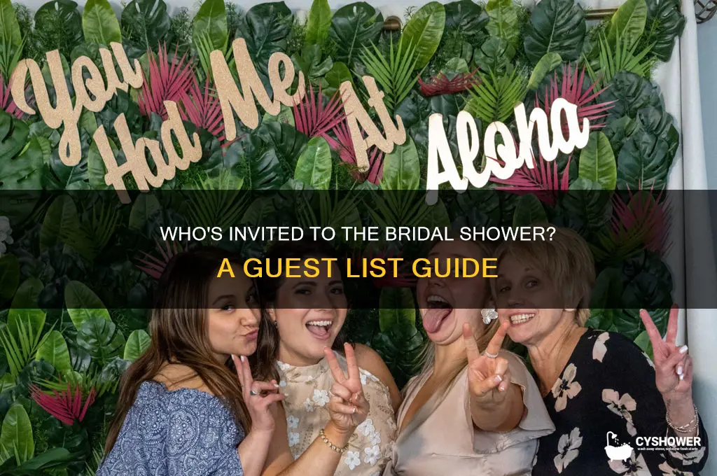 who can attends the bridal shower